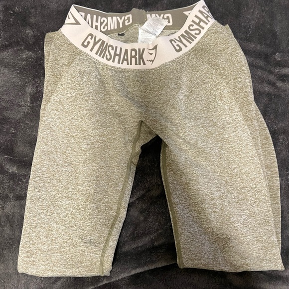 Gymshark Green/Tan Flex Leggings - Picture 4 of 5